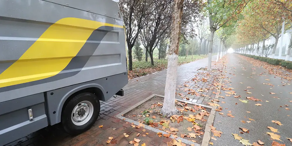 纯电动树叶收集车,树叶收集车,落叶收集车,电动落叶收集车